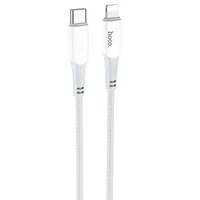 Дата кабель Hoco X70 Ferry PD Type-C to Lightning (1m) Белый