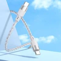 Дата кабель Hoco X99 Crystal Junction Type-C to Type-C 60W (1.2m) Gray