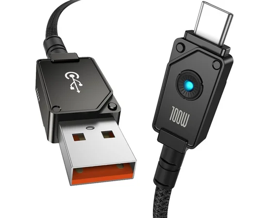 Дата кабель Baseus Unbreakable Series Fast Charging USB to Type-C 100W 1m (P10355801111-0) Black