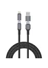 Дата кабелю WIWU Wi-C085 Raptor Pro 2in2 USB-A + USB-C/Type-C для Lightning (1m) Black