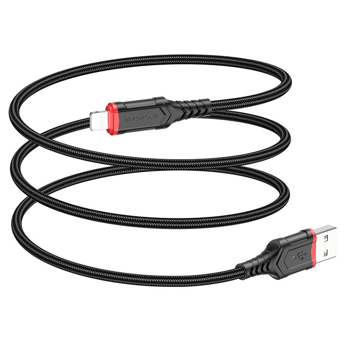 Дата кабель Borofone BX67 USB to Lightning (1m) Чорний