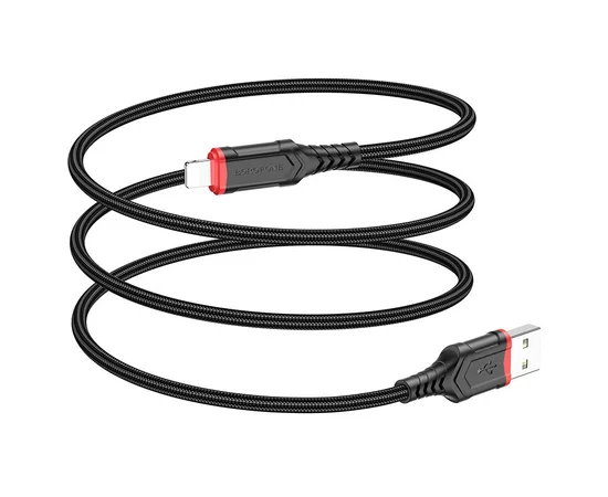 Дата кабель Borofone BX67 USB to Lightning (1m) Черный