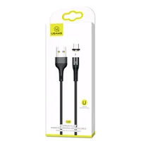 Дата кабель USAMS US-SJ338 U29 Magnetic USB to MicroUSB (2m) Чорний