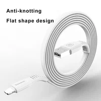 Дата кабель Baseus Tough USB to Lightning 2A (1m) Білий