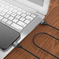 Дата кабель Borofone BX28 Dignity USB to MicroUSB (1m) Metal gray