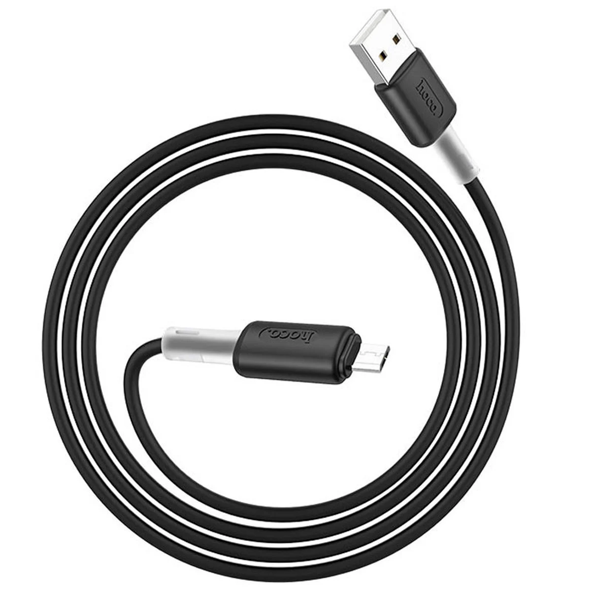 Дата кабель Hoco X48 "Soft" MicroUSB (1m) Черный
