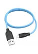 Дата кабель Hoco X21 Plus Silicone Lightning Cable (1m) Black / Blue