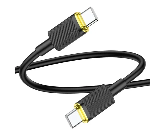 Дата кабель Hoco U109 Type-C to Type-C 100W (1.2m) Black