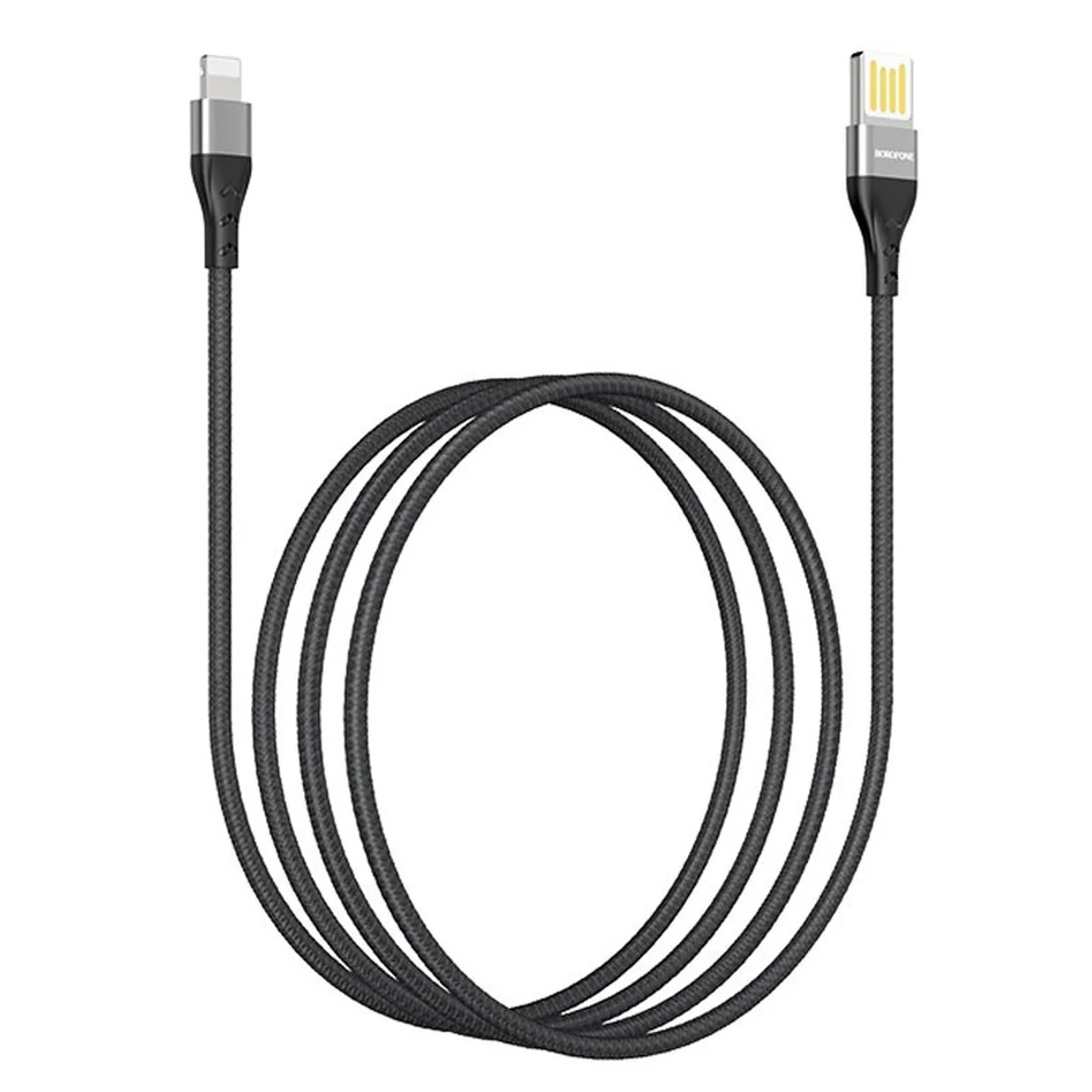 Дата кабель Borofone BU11 Tasteful USB to Lightning (1.2m) Чорний