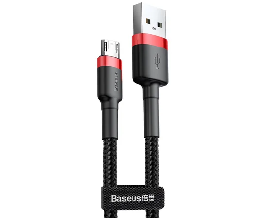 Дата кабель Baseus Cafule MicroUSB Cable 2.4A (1m) Красный / Черный