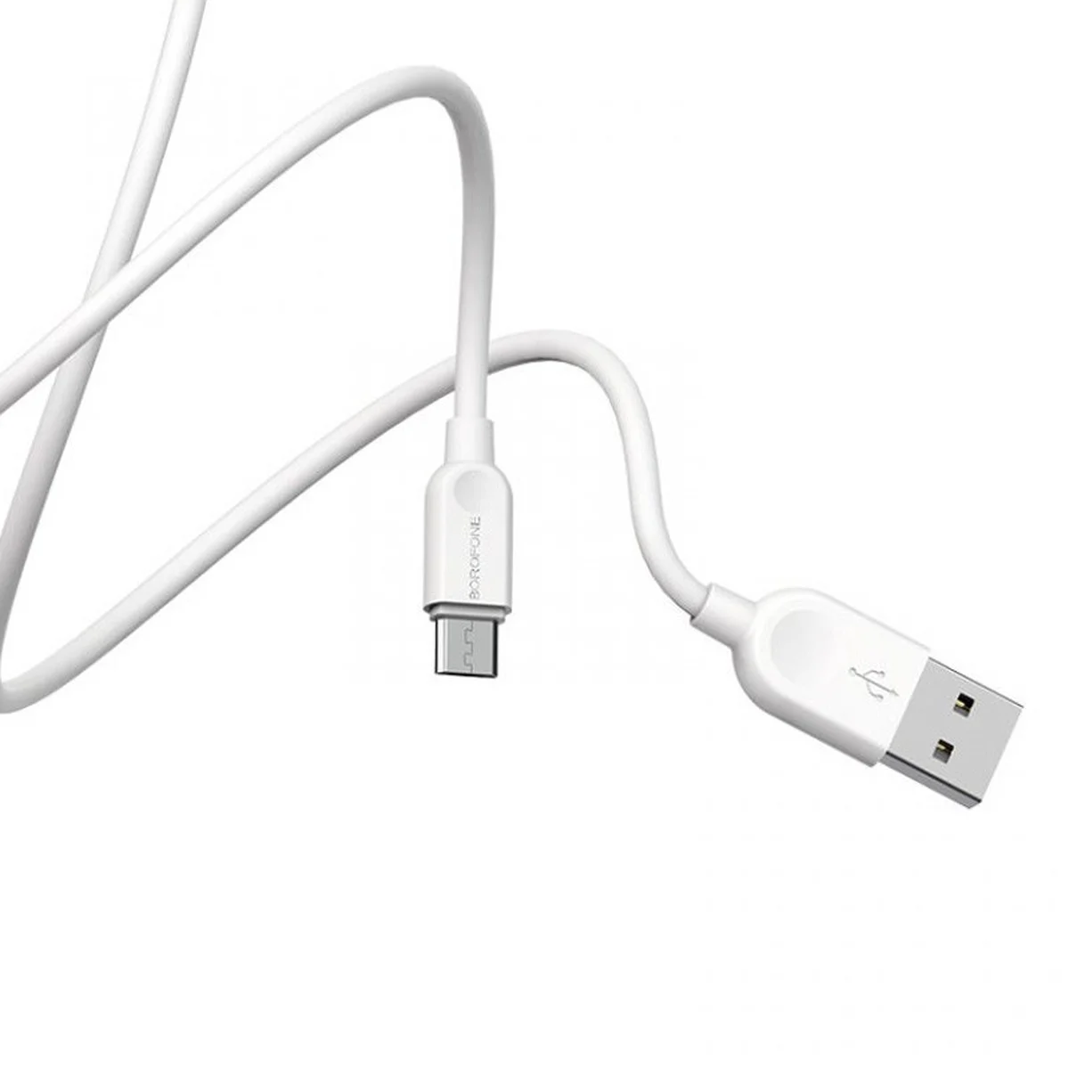 Дата кабель Borofone BX14 USB to MicroUSB (2m) Білий