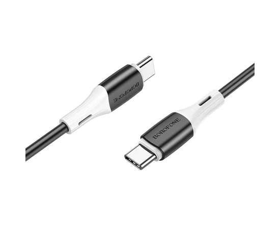 Дата кабель Borofone BX79 Type-C to Type-C 60W (1m) Чорний