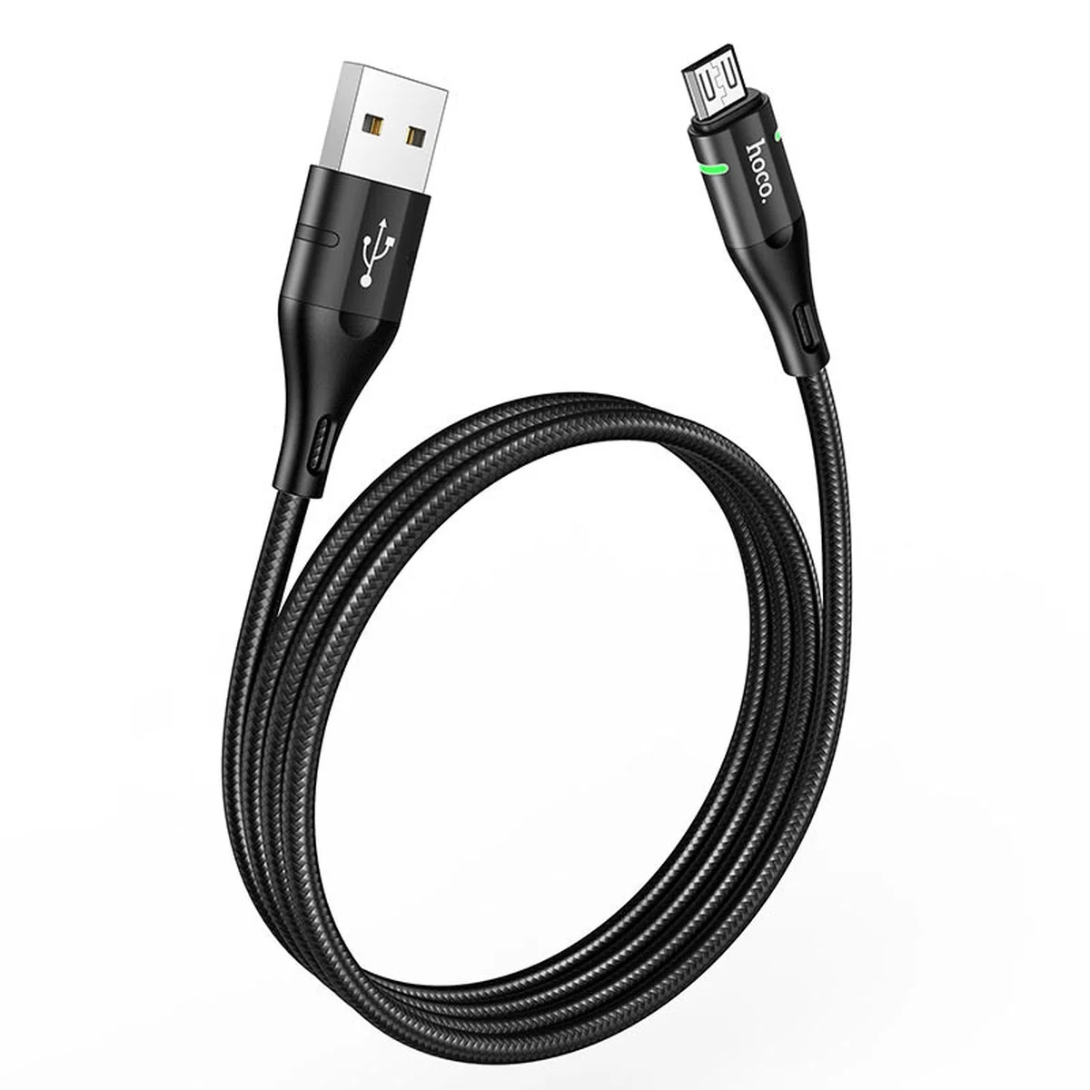 Дата кабель Hoco U93 "Shadow" MicroUSB (1.2 m) Чорний
