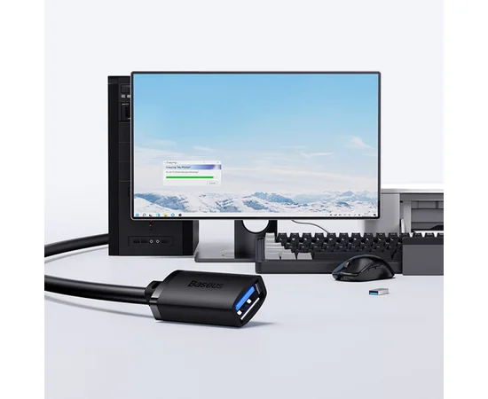 Кабель-удлинитель Baseus AirJoy Series USB3.0 Extension Cable 5m Cluster (B00631103111-05) Black