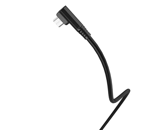 Дата кабель Hoco U83 "Puissant Silicone" MicroUSB (1.2 m) Черный