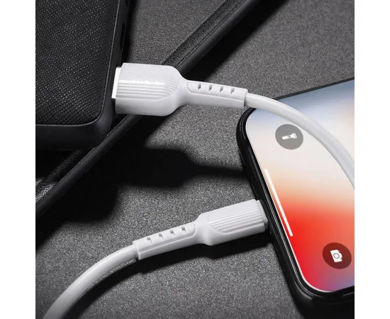 Дата кабель Borofone BX16 USB to Lightning (1m) Белый