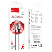 Дата кабель Hoco X66 "Howdy" PD Type-C to Lightning (1m) Серый