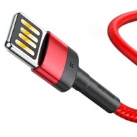 Дата кабель Baseus Cafule Lightning Cable Special Edition 2.4A (1m) (CALKLF-G) Red