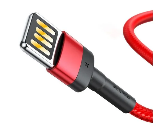 Дата кабель Baseus Cafule Lightning Cable Special Edition 2.4A (1m) (CALKLF-G) Red
