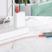 Дата кабель Hoco X99 Crystal Junction USB to Type-C (1.2m) Red