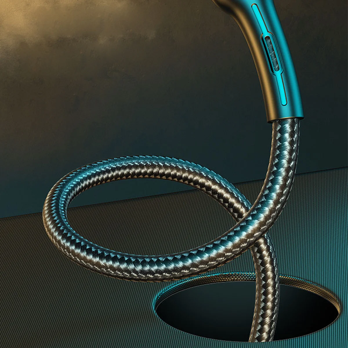 Дата кабель USAMS US-SJ425 U-Bob Series USB to Lightning Smart Power-off Cable (1.2m) Черный