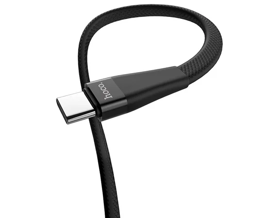 Дата кабель Hoco S4 "With Timer" USB to Type-C (1.2m) Черный