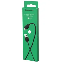 Дата кабель Borofone BX19 USB to MicroUSB (1m) Черный