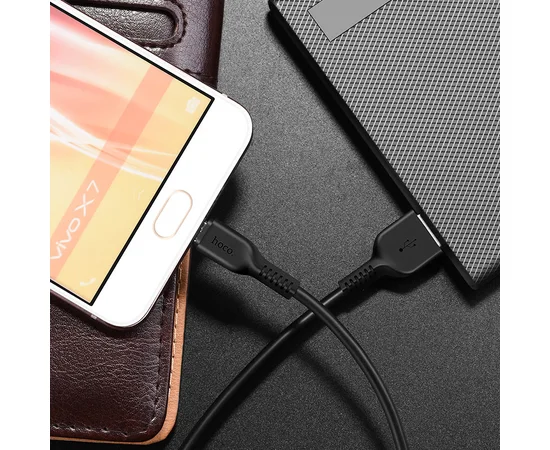 Дата кабель Hoco X13 USB to MicroUSB (1m) Черный