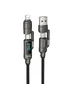 Дата кабель Hoco U152 Fortune 4in1 Type-C для освітлення/Type-C для USB 240W (1.2m) Black