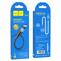 Дата кабель Hoco X52 "Sereno magnetic" USB to Type-C (1m) Черный