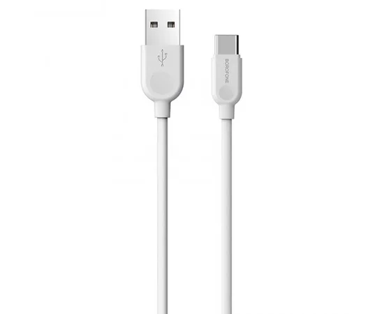 Дата кабель Borofone BX14 USB to Type-C (3m) Белый