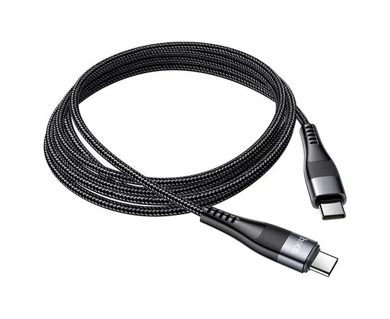 Дата кабель Hoco U99 "Vortex" Type-C to Type-C 100W (2m) Черный
