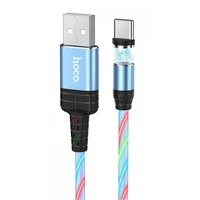 Дата кабель Hoco U90 "Ingenious streamer" Type-C (1m) Голубой