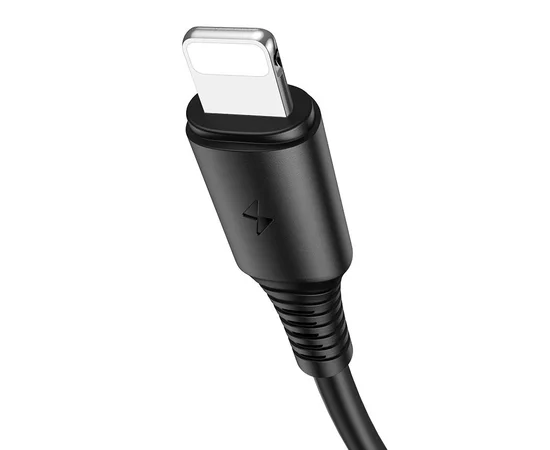 Дата кабель Borofone BX47 Coolway USB to Lightning (1m) Черный