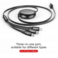 Дата кабель Baseus Little Octopus 3-in-1 3.5A (1.2m) (CAMLT-ZY) Чорний