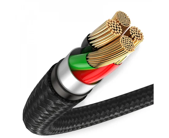 Дата кабель Baseus Halo Data Type-C 3A (0.25m) Черный