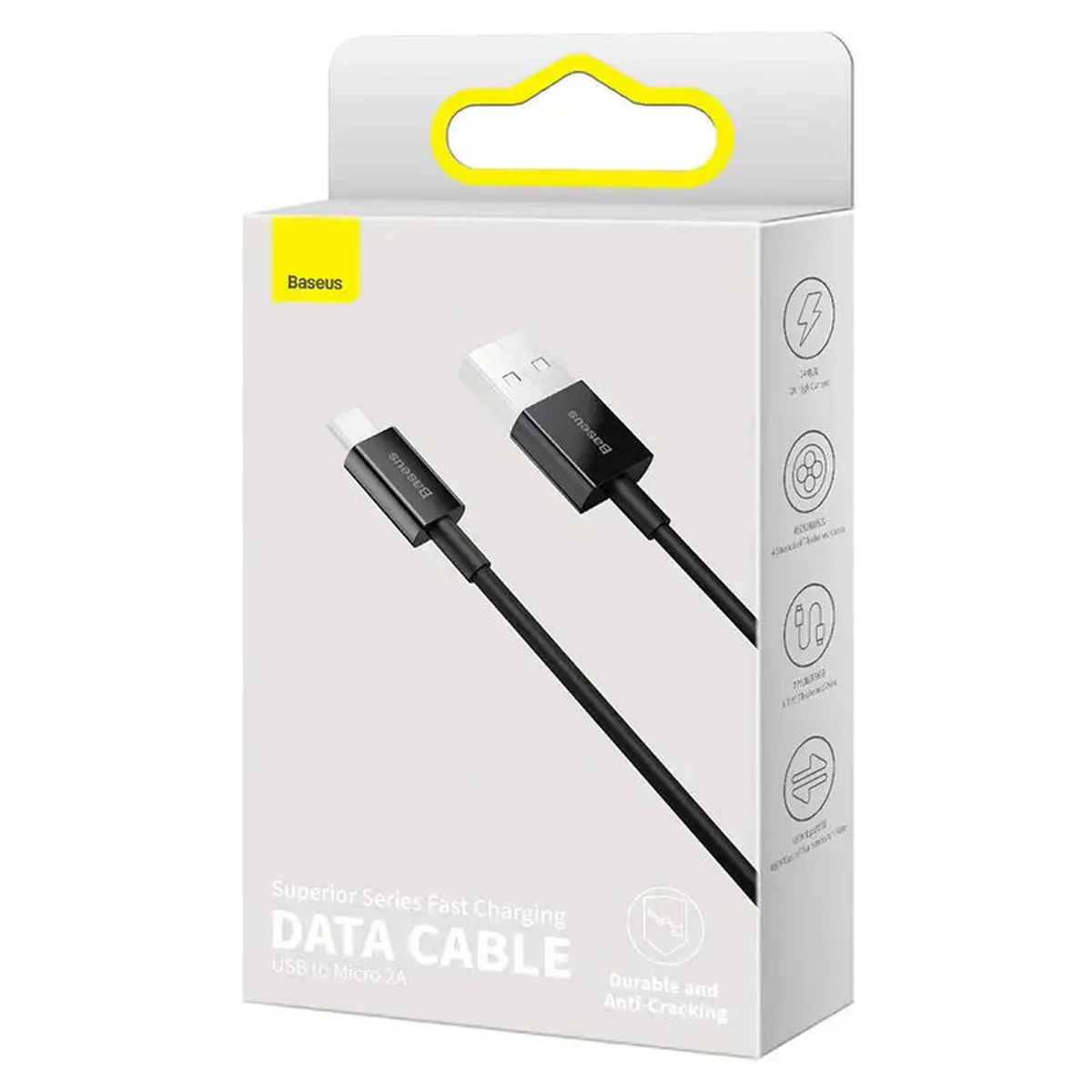 Дата кабель Baseus Superior Series Fast Charging MicroUSB Cable 2A (1m) (CAMYS) Черный