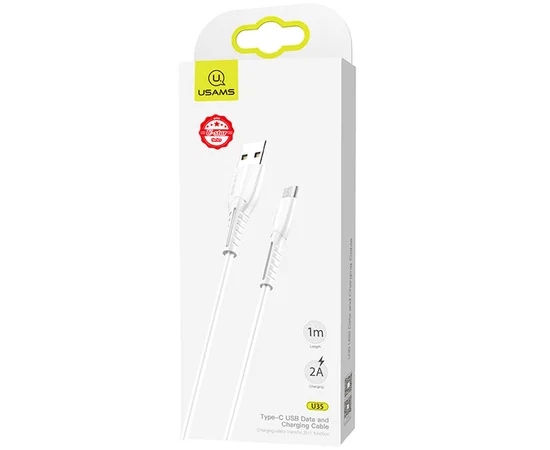 Дата кабель Usams US-SJ365 U35 USB to MicroUSB (1m) White