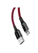 Дата кабель Baseus C-shaped (со световым индикатором) USB to Lightning 2.4A (1m) Красный