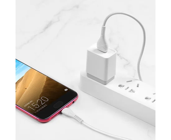 Дата кабель Hoco X37 "Cool power&rdquo; MicroUSB (1m) Белый