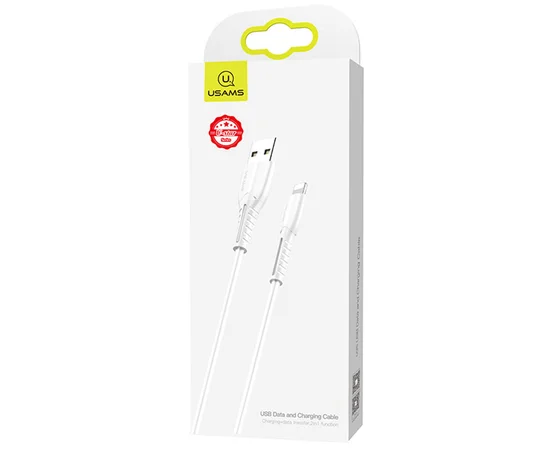 Дата кабель Usams US-SJ364 U35 USB to Lightning 2A (1m) Белый