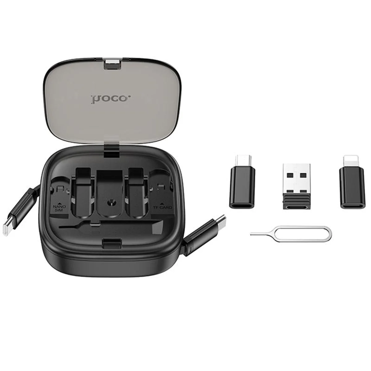 Дата кабель Hoco U140 with cable set 5in1 60W (0.95m) Black