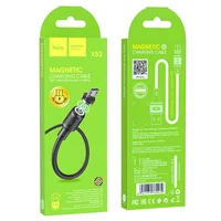 Дата кабель Hoco X52 "Sereno magnetic" USB to MicroUSB (1m) Черный