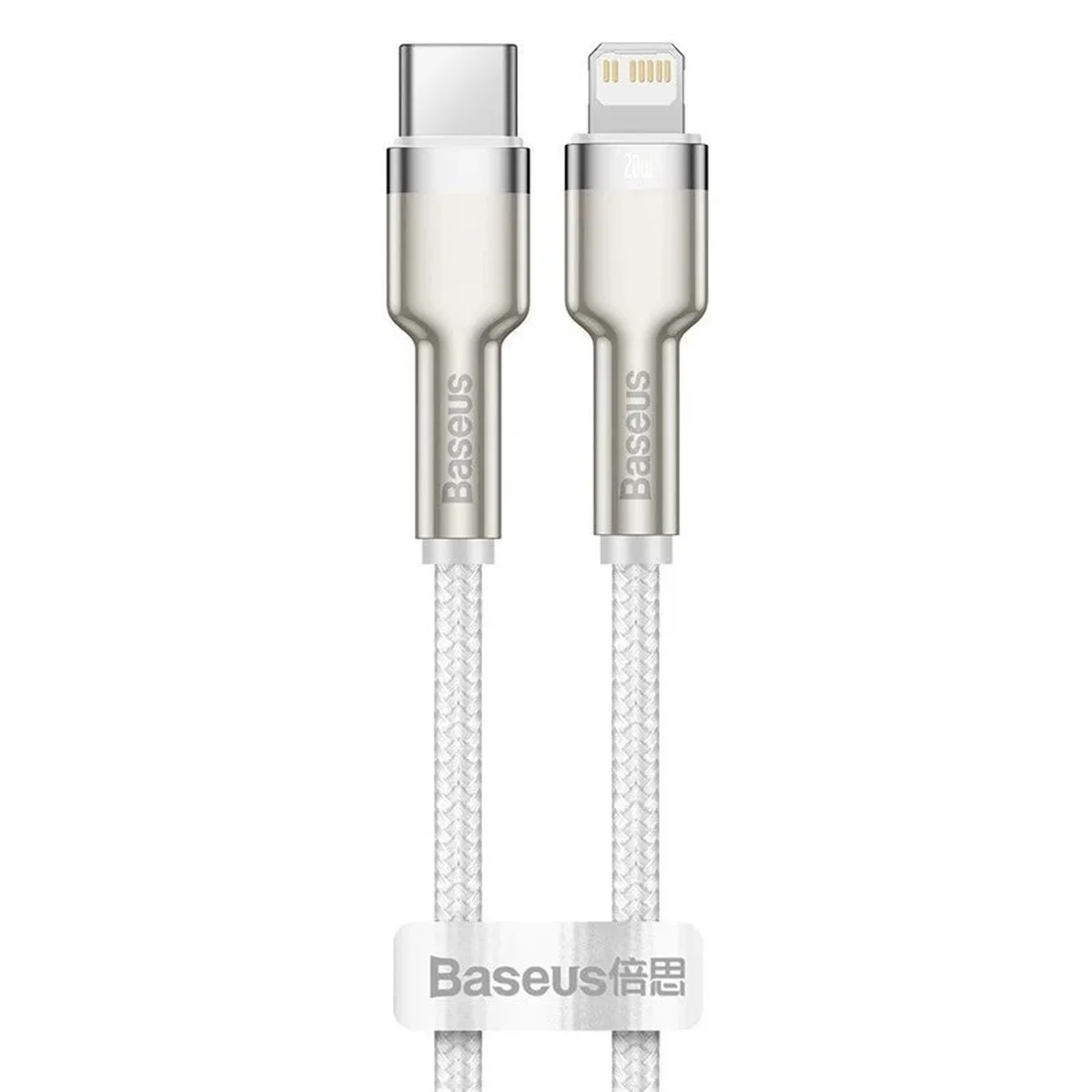Дата кабель Baseus Cafule Series Metal Type-C to Lightning PD 20W (1m) Белый