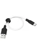 Дата кабель Hoco X21 Plus Silicone Type-C Cable (0.25m) Черный / Белый