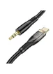 Аудио кабель Aux Hoco UPA25 (AUX 3.5 to Type-C) (1m) Black