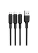 Дата кабель Hoco X25 "Soarer" 3in1 Lightning -MicroUSB-Type-C Черный