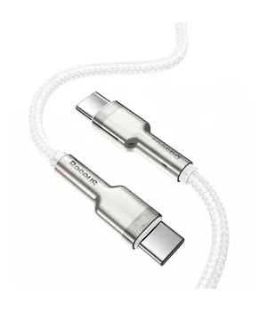 Дата кабель Baseus Cafule Series Metal Type-C to Type-C 100W (2m) Белый Дата кабель Baseus Cafule Series Metal Type-C to Type-C 100W (2m) Белый