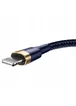 Дата кабель Baseus Cafule Lightning Cable 1.5A (2m) (CALKLF-C) Золотой / Синий