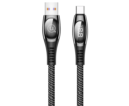 Дата кабель Usams US-SJ422 U36 Digital Display USB to Type-C 5A (1.2m) Черный